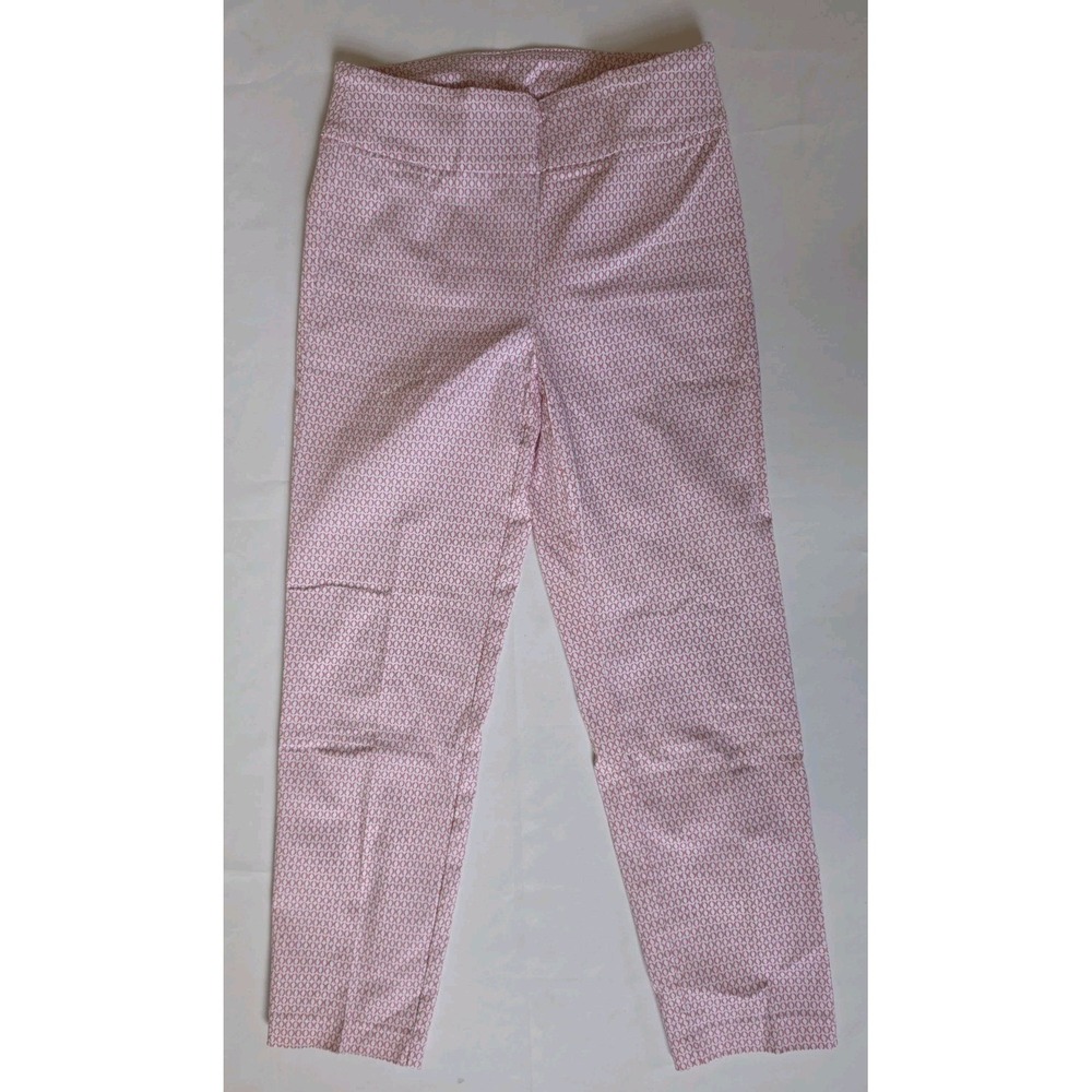 Tribal‎ Ankle-Length Pants Geometric Print in Pink / White Tones Womens Size 4